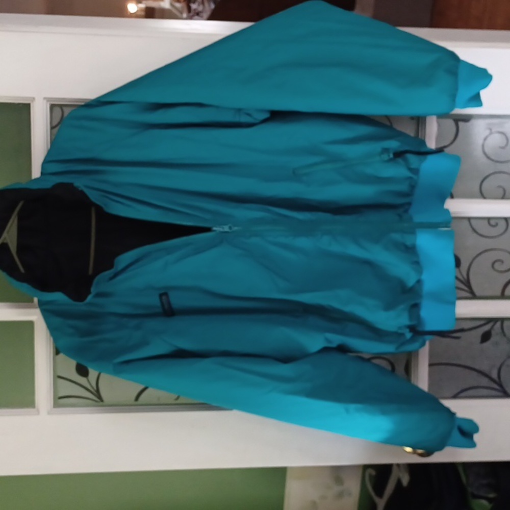 Columbia  reversible coat  men's size large green and black
